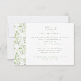 Elegant Crest w / Sage Green Bow Details Bedankkaart