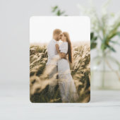 Elegant Crest Wedding Hartelijk dank voor uw foto Bedankkaart (Staand voorkant)