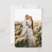 Elegant Crest Wedding Hartelijk dank voor uw foto Bedankkaart (Voorkant)