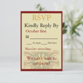 Elegant Crimson and Cream Starburst Design Traditi (Staand voorkant)