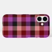 Elegant crimson and plum plaid seamless pattern Case-Mate iPhone case (Achterkant (horizontaal))