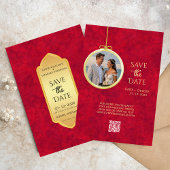 Elegant Crimson Gold luxe royal Kaart