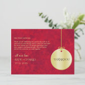 Elegant Crimson goud luxe royal Dank u kaart (Staand voorkant)