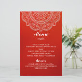 Elegant crimson Paisley Indian Hindu Wedding (Staand voorkant)