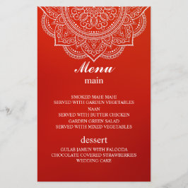 Elegant crimson Paisley Indian Hindu Wedding