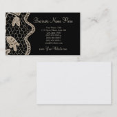 Elegant Crochet Lace - Handgemaakt Visitekaartje (Voorkant / Achterkant)