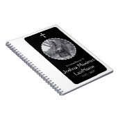 elegant cross begrafenisdienst gastboek notitieboek (Rechterzijde)