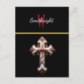 Elegant Cross Briefkaart (Voorkant)