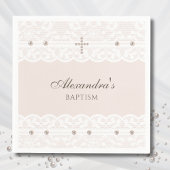 Elegant Cross Christening Christian Baptism Servet
