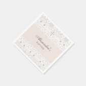 Elegant Cross Christening Christian Baptism Servet (Hoek)