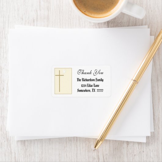 Elegant Cross dank je label (Insitu)