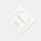 Elegant Cross Floral Confirmation Thank You Servet (Hoek)
