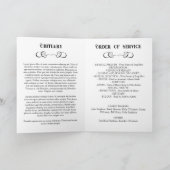 Elegant Cross  Lijsten Uitvaartprogramma Programma (Binnen)