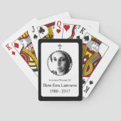 elegant cross-memorial gift speelkaarten (Achterkant)