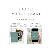 Elegant Cross Photo Boy First Commune Kaart