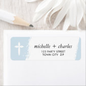 ELEGANT CROSS stijlvolle penseelstreek baby boy bl Etiket (Insitu)