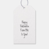 Elegant Crow Halloween Favor Cadeaulabel (Achterkant)