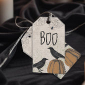 Elegant Crow Halloween Favor Cadeaulabel