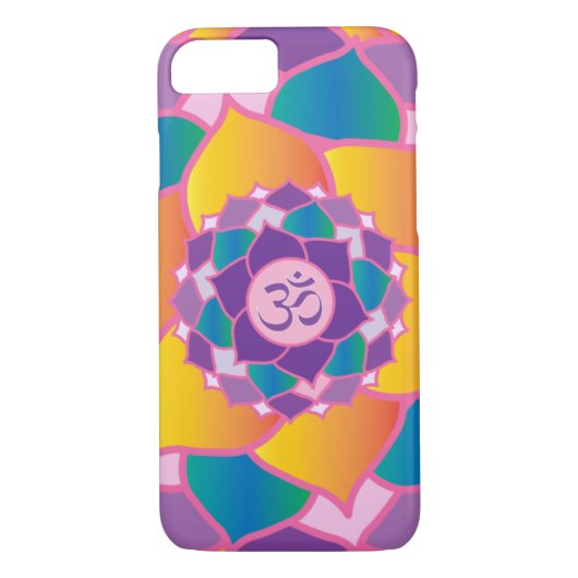 Elegant Crown Chakra Yoga Meditation Enthusiast Case-Mate iPhone Case (Achterkant)