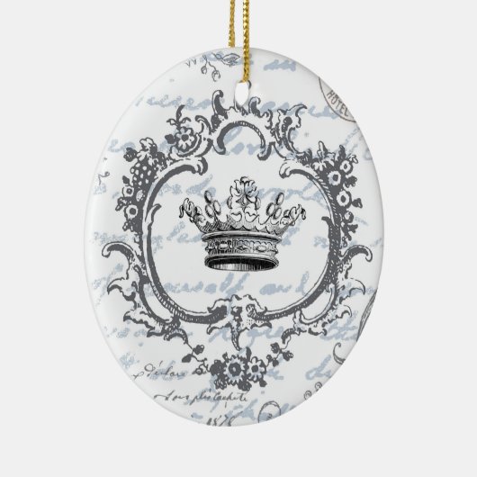  Elegant Crown...ornament Keramisch Ornament (Rechts)