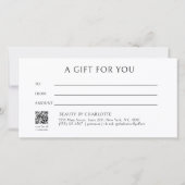 Elegant Crown Salon Beige Cadeaubon (Achterkant)