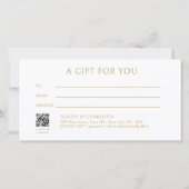 Elegant Crown Salon White Cadeaubon (Achterkant)