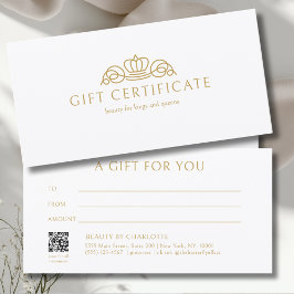 Elegant Crown Salon White Cadeaubon