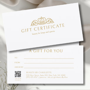 Elegant Crown Salon White Cadeaubon