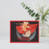 ELEGANT CROWNS -RED / BLACK BRIEFKAART (Staand voorkant)