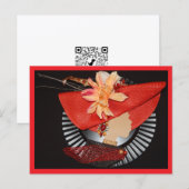 ELEGANT CROWNS -RED / BLACK BRIEFKAART (Voorkant / Achterkant)