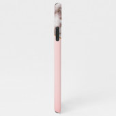 Elegant Crusted Gold Marble Dusty Pink Monogram iPhone Hoesje (Rechterkant)
