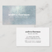 Elegant Crystal Blue Visitekaartje (Voorkant / Achterkant)