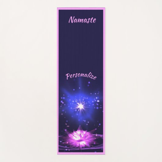 Elegant Crystal Lotus Flower Zen Yoga Namaste Yogamat (Voorkant)