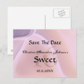 Elegant Crystal Pink Sweet 16 Bewaar de datum Aankondigingskaart (Voorkant / Achterkant)