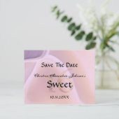Elegant Crystal Pink Sweet 16 Bewaar de datum Aankondigingskaart (Staand voorkant)