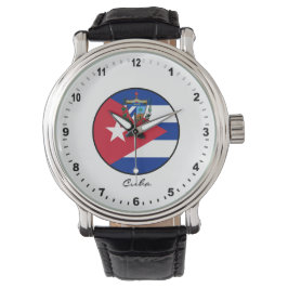 Elegant Cuba Watch & Cuban Flag / Havana Horloge