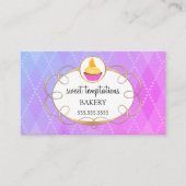Elegant Cupcake Bakery Visitekaartje (Voorkant)