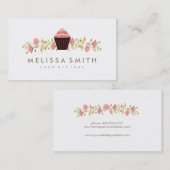 Elegant Cupcake Bakery Visitekaartje (Voorkant / Achterkant)