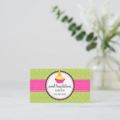 Elegant Cupcake Baking Visitekaartje (Staand voorkant)