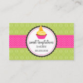 Elegant Cupcake Baking Visitekaartje (Voorkant)