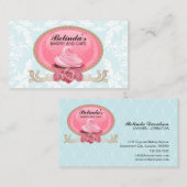 Elegant Cupcake bakkerij Aangepast Visitekaartje (Voorkant / Achterkant)