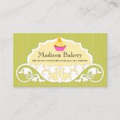 Elegant Cupcake bakkerij Decoratie Visitekaartje (Voorkant)