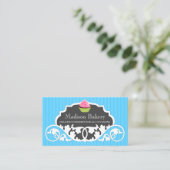 Elegant Cupcake bakkerij Decoratie Visitekaartje (Staand voorkant)