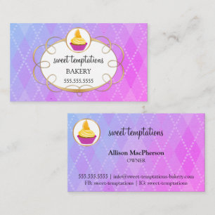 Elegant Cupcake bakkerij Visitekaartje