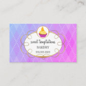 Elegant Cupcake bakkerij Visitekaartje (Voorkant)
