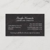 Elegant Cupcake bakkerij Visitekaartje (Achterkant)