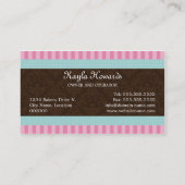 Elegant Cupcake bakkerij Visitekaartje (Achterkant)