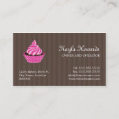 Elegant Cupcake bakkerij Visitekaartjes (Achterkant)