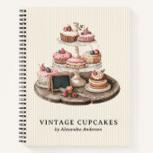Elegant  cupcake dessert notitieboek (Voorkant)
