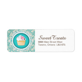 Elegant Cupcake Return Address Label